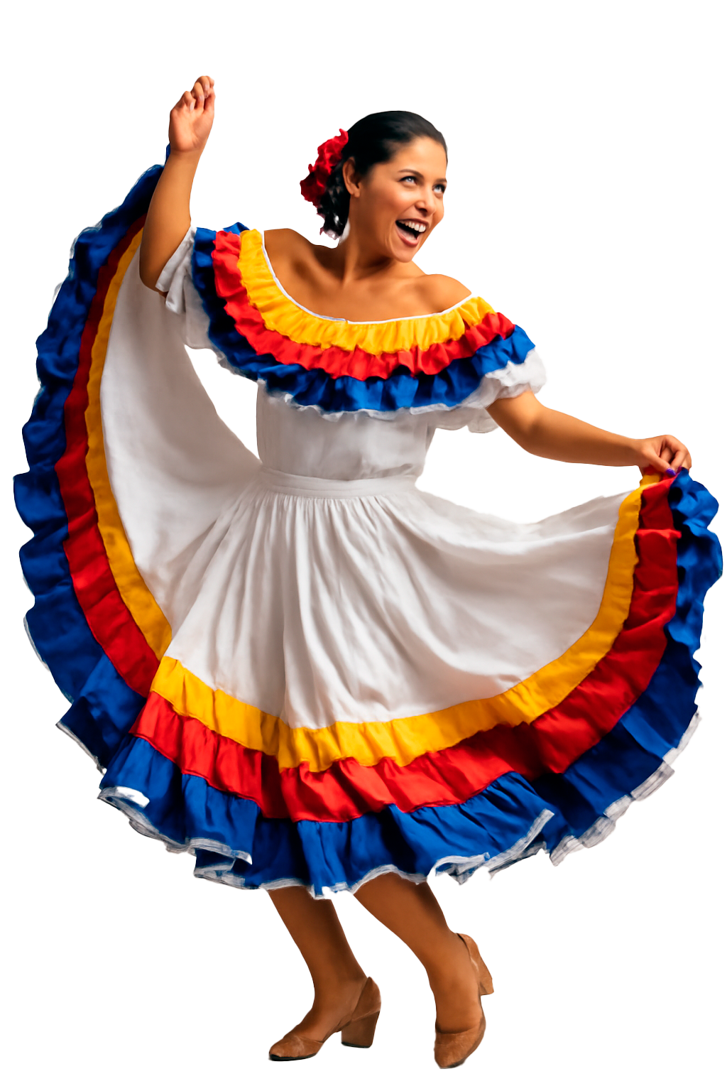 Mujer bailando cumbia